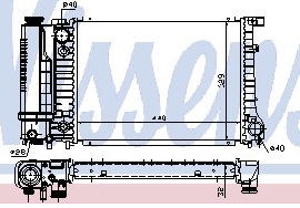 E30 {E34 88-92} РАДИАТОР ОХЛАЖДЕНИЯ 