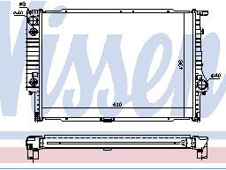 E32 {E34 87-93} РАДИАТОР ОХЛАЖДЕНИЯ (NISSENS) (NRF) (GERI) 