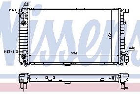 E32 {E34 87-93} РАДИАТОР ОХЛАЖДЕНИЯ (NISSENS) 