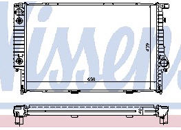 E32 {E34 87-93} РАДИАТОР ОХЛАЖДЕНИЯ (NISSENS) (AVA) 