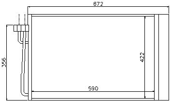 E60 {E63 04-/E65 01-} КОНДЕНСАТОР КОНДИЦИОНЕРА (NISSENS) (AVA) 