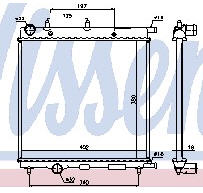 CITROEN C3 РАДИАТОР ОХЛАЖДЕНИЯ (NISSENS) (AVA)
