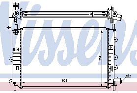 ESCORT {ESCORT 96-} РАДИАТОР ОХЛАЖДЕНИЯ (NISSENS) (NRF) (GERI) 