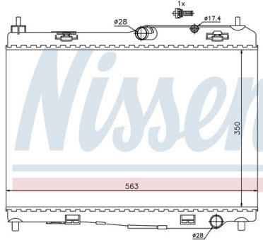 FIESTA РАДИАТОР ОХЛАЖДЕН (NISSENS) (см.каталог)