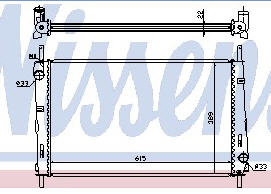 FORD MONDEO РАДИАТОР ОХЛАЖДЕНИЯ (NISSENS) (NRF) (GERI)