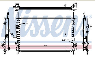 FORD MONDEO РАДИАТОР ОХЛАЖДЕНИЯ TD (NISSENS) (AVA)