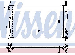 FORD MONDEO РАДИАТОР ОХЛАЖДЕНИЯ (NISSENS) (AVA)