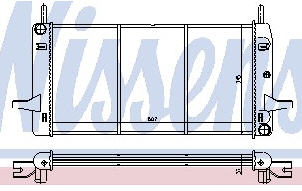 SIERRA РАДИАТОР ОХЛАЖДЕНИЯ (NISSENS) (AVA) 
