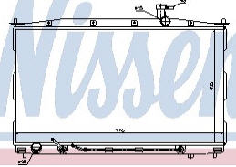 HYUNDAI SANTA FE РАДИАТОР ОХЛАЖДЕНИЯ (NISSENS) (бензин)