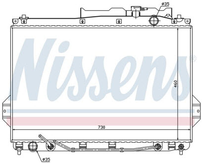 IX55 РАДИАТОР ОХЛАЖДЕНИЯ 3.8 (бензин) (NISSENS) 