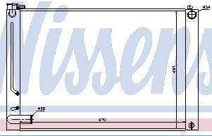 LEXUS RX300 РАДИАТОР ОХЛАЖДЕНИЯ AT 3 3.3 (NISSENS) (AVA)