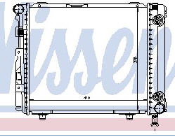 MERCEDES W124 РАДИАТОР ОХЛАЖДЕНИЯ (NISSENS) (AVA)