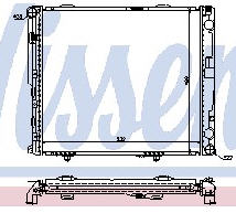 MERCEDES W124 РАДИАТОР ОХЛАЖДЕНИЯ (NISSENS)