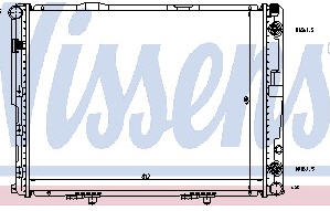 MERCEDES W124 РАДИАТОР ОХЛАЖДЕНИЯ (NISSENS) (NRF) (GERI)