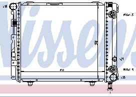 MERCEDES W124 РАДИАТОР ОХЛАЖДЕНИЯ (NISSENS) (NRF) (GERI)