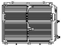 MERCEDES W140 КОНДЕНСАТОР КОНДИЦИОНЕРА