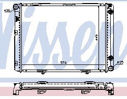 MERCEDES W201 РАДИАТОР ОХЛАЖДЕНИЯ (NISSENS)