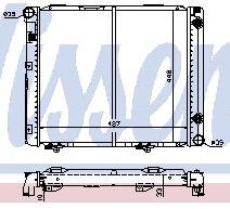 MERCEDES W201 РАДИАТОР ОХЛАЖДЕНИЯ (NISSENS)