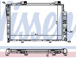 MERCEDES W202 РАДИАТОР ОХЛАЖДЕНИЯ (NISSENS) (NRF)