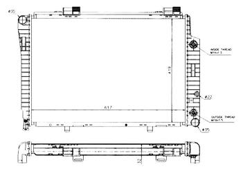 MERCEDES W202 РАДИАТОР ОХЛАЖДЕНИЯ