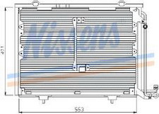 MERCEDES W202 КОНДЕНСАТОР КОНДИЦИОНЕРА