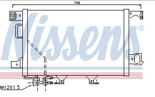 MERCEDES W203 КОНДЕНСАТОР КОНДИЦИОНЕРА (NISSENS) (NRF)