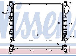 MERCEDES W220 РАДИАТОР ОХЛАЖДЕНИЯ (NISSENS)