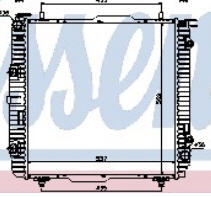 MERCEDES W463 РАДИАТОР ОХЛАЖДЕНИЯ (NISSENS)