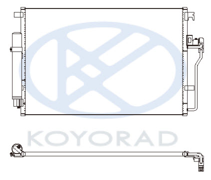 SPRINTER {CRAFTER 06-} КОНДЕНСАТОР КОНДИЦИОНЕРА (KOYO)