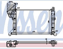 MERCEDES SPRINTER РАДИАТОР ОХЛАЖДЕНИЯ (NISSENS) (NRF) (GERI)