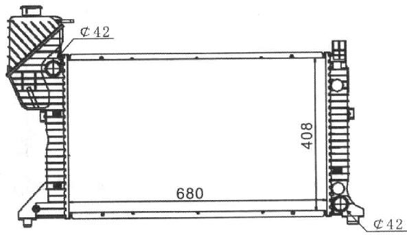 MERCEDES SPRINTER РАДИАТОР ОХЛАЖДЕНИЯ