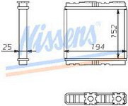 MAXIMA {ALMERA N15 95-99/ SB LEGACY 02/89-05/94} РАДИАТОР ОТОПИТЕЛЯ (NISSENS) 