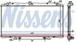 NISSAN PATROL GR РАДИАТОР ОХЛАЖДЕНИЯ (NISSENS)