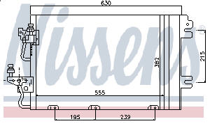 OPEL ASTRA H КОНДЕНСАТОР КОНДИЦИОНЕРА (NISSENS) (AVA)