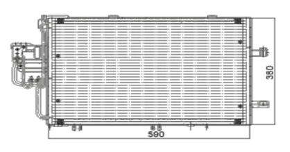 OPEL CORSA КОНДЕНСАТОР КОНДИЦИОНЕРА