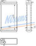 OPEL OMEGA A РАДИАТОР ОТОПИТЕЛЯ (NISSENS)