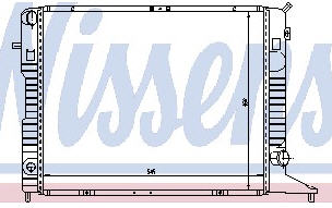 OPEL OMEGA A РАДИАТОР ОХЛАЖДЕНИЯ (NISSENS) (NRF) (GERI)