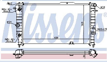 OPEL VECTRA A РАДИАТОР ОХЛАЖДЕНИЯ