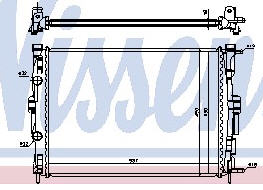 RENAULT MEGANE РАДИАТОР ОХЛАЖДЕНИЯ (NISSENS) (NRF) (GERI)