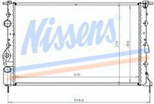 RENAULT MEGANE РАДИАТОР ОХЛАЖДЕНИЯ (NISSENS) (NRF) (GERI)