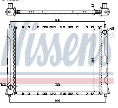ROVER 200 РАДИАТОР ОХЛАЖДЕНИЯ (NISSENS) (NRF) (GERI)