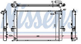 ROVER 75 РАДИАТОР ОХЛАЖДЕНИЯ (NISSENS) (AVA)