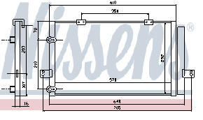 ROVER 75 КОНДЕНСАТОР КОНДИЦИОНЕРА (NISSENS) (NRF) (GERI)