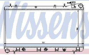 IMPREZA {FORESTER AT 98-} РАДИАТОР ОХЛАЖДЕНИЯ AT 1.6 1.8 2 (NISSENS) (AVA) 