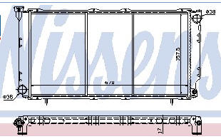 SUBARU LEGACY РАДИАТОР ОХЛАЖДЕНИЯ MT 1.8 2 2.2 (NISSENS) (NRF) (GERI)