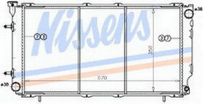 SUBARU LEGACY РАДИАТОР ОХЛАЖДЕНИЯ AT 1.8 2 (NISSENS)