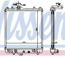SUZUKI IGNIS РАДИАТОР ОХЛАЖДЕНИЯ MT (NISSENS)