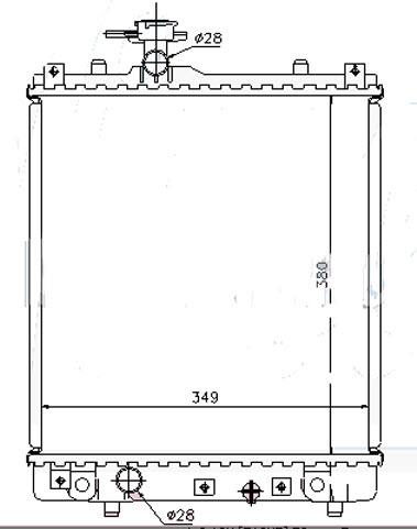 SUZUKI IGNIS РАДИАТОР ОХЛАЖДЕНИЯ MT