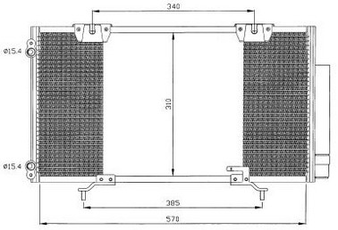 TOYOTA AVENSIS КОНДЕНСАТОР КОНДИЦИОНЕРА (NISSENS) (AVA)
