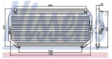 TOYOTA CARINA E КОНДЕНСАТОР КОНДИЦИОНЕРА (NISSENS) (NRF) (GERI)